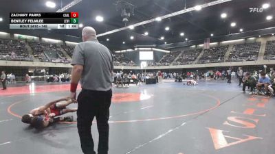 145 lbs Semifinal - Zachary Parks, Carlisle vs Bentley Felmlee, Lewistown