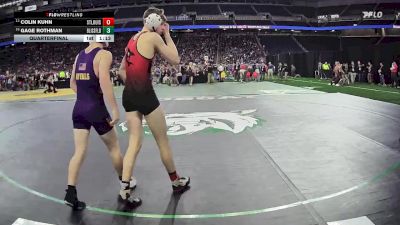 D4-132 lbs Quarterfinal - Colin Kuhn, St Louis vs Gage Rothman, Blissfield