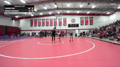 124 lbs Round 1 (3 Team) - Denise Figueroa, Cerritos College vs Yuning Tian, Santa Ana College