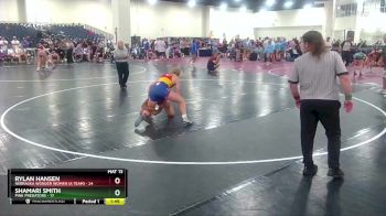 135 lbs Champ Round 1 (16 Team) - Shamari Smith, Pink Predators vs Rylan Hansen, Nebraska Wonder Women (A Team)