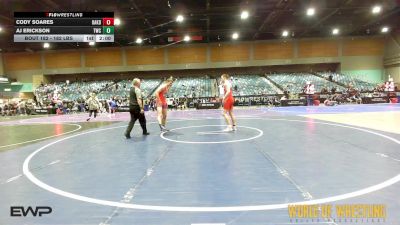 182 lbs 2nd Place - Cody Soares, Oakdale vs AJ ERICKSON, Toro World Club