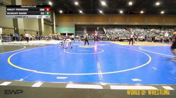 65 lbs Consi Of 4 - Kinley Pederson, Summit Wrestling Academy vs Scarlett Baker, Savage House Wrestling Club