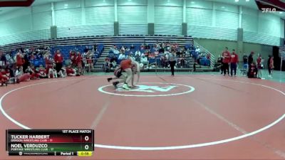 117 lbs Finals (2 Team) - Noel Verduzco, Portage Wrestling Club vs Tucker Harbert, Dragon Wrestling Club