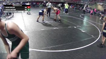 140 lbs Cons. Round 3 - Lucas Wetter, York Wrestling Club vs Adam Miller, Randolph