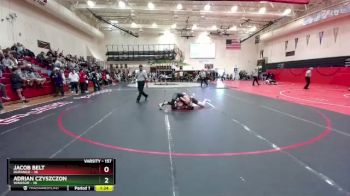 157 lbs Semifinal - Adrian Czyszczon, Windsor vs Jacob Belt, Durango