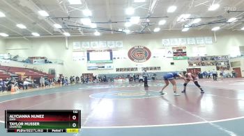 132 lbs Champ. Round 1 - Taylor Musser, Lewiston vs Alycianna Nunez, Elko