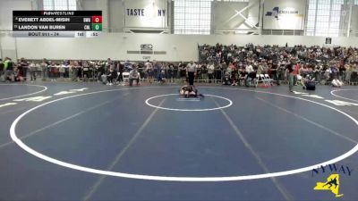74 lbs Cons. Round 3 - Everett Abdel-Misih, B2 Wrestling Academy vs Landon Van Buren, Club Not Listed