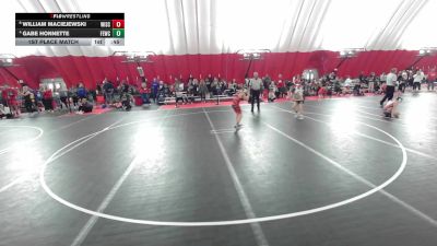 12U Boys - 92 lbs 1st Place Match - Gabe Honnette, Flat Earth Wrestling Club vs William Maciejewski, Wisconsin