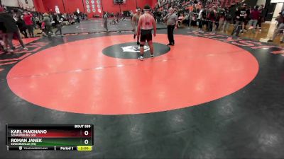 215 lbs Cons. Round 3 - Karl Makinano, SCHAUMBURG (HS) vs Roman Janek, EDWARDVILLE (HS)