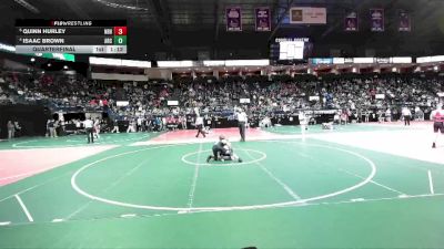 120 lbs Quarterfinal - Quinn Hurley, NBHA vs Isaac Brown, ARC3