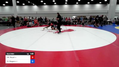 113 lbs 1/2 Final - Montero Royal, South Carolina vs Gabriel Rogers, North Carolina