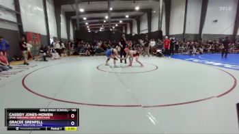 140 lbs Round 2 - Cassidy Jones-Mowen, Omak Wrecking Crew Wrestling vs Gracee Grenfell, Peninsula Wrestling Club