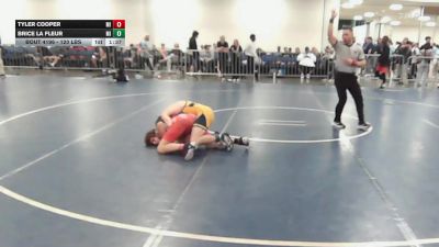 120 lbs Consi Of 64 #2 - Tyler Cooper, MI vs Brice La Fleur, MI