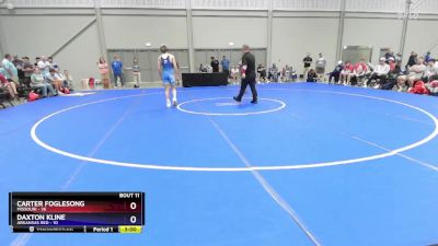 120 lbs Placement Matches (8 Team) - Carter Foglesong, Missouri vs Daxton Kline, Arkansas Red