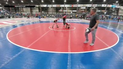 75 lbs Champ. Round 3 - Weston Hinebauch, Glendive Mat Devils vs Brock Hysell, Yankton Bucks