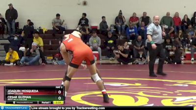 133 lbs Semifinal - Joaquin Mosqueda, Sierra College vs Cesar Guzman, West Hills College