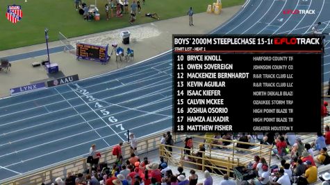 Boys' 2k Steeplechase, Finals 1 - Age 15-16