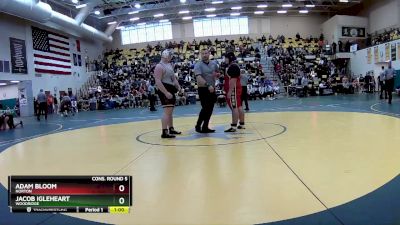 285 lbs Cons. Round 5 - Adam Bloom, NORTON vs Jacob Igleheart, WOODRIDGE