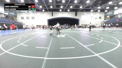 133 lbs 7th Place Match - Arlo Laxton, Lindsey Wilson (Ky.) vs Geno Cardenas, Missouri Baptist University