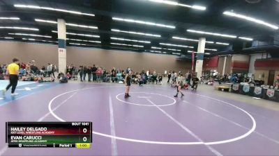 87 lbs Quarterfinal - Hailey Delgado, NXT Level Wrestling Academy vs Evan Carucci, Apex Grappling Academy