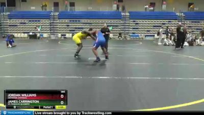 285 lbs Quarterfinal - James Carrington, St. Frances Academy vs Jordan Williams, DeMatha Catholic