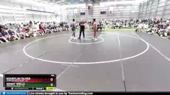195 lbs Round 3 (8 Team) - Kourtlan Oliver, Team Michigan Blue vs Kenny Wells, Minnesota Blue
