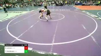 108 lbs Round Of 64 - Aidan Larson, Hermiston Wrestling vs Thurman Henderson, McKinleyville High School