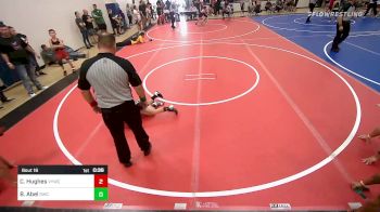 70 lbs Quarterfinal - Cannon Hughes, Verdigris Youth Wrestling vs Braden Abel, Salina Wrestling Club