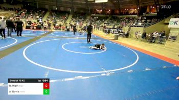 46 lbs Consi Of 16 #2 - Rawley Wolf, Wolfpak Wrestling vs Avayah Davis, Skiatook Youth Wrestling 2022-23