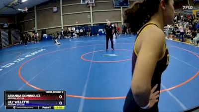 131 lbs Cons. Round 2 - Lily Willette, Arizona St Club vs Arianna Dominguez, Arizona St Club