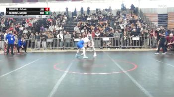 150 lbs Semifinal - Emmett Logan, Lowell vs Michael Nigro, Braintree