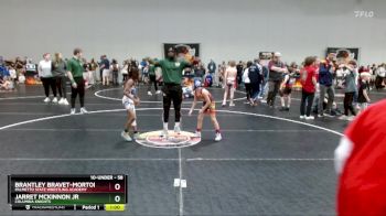 58 lbs 3rd Place Match - Jarret McKinnon Jr, Columbia Knights vs Brantley Bravet-Morton, Palmetto State Wrestling Academy