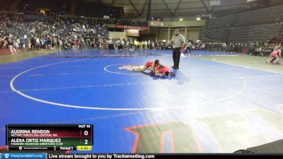 143 lbs Champ. Round 1 - Alexa Ortiz Marquez, Thunder Mountain Wrestling Club vs Audrina Rendon, Victory Wrestling-Central WA