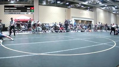132 lbs Consi Of 16 #2 - Evan Cavazos, Immanuel vs Henry Ean Ofeciar, Mountain Lion WC