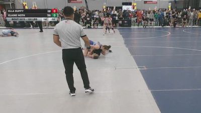 120 lbs Cons. Sub-rd Of 32 - Ella Duffy, Immortal Athletics WC vs Elaine Hoth, Thoroughbred Wrestling Academy
