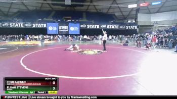 78 lbs Semifinal - Titus Lehner, Cle Elum Mat Miners Wrestling Club vs Elijah Stevens, NWWC