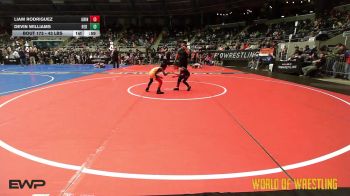 43 lbs 5th Place - Liam Rodriguez, Grindhouse vs Devin Williams, Red Cobra Westling Academy