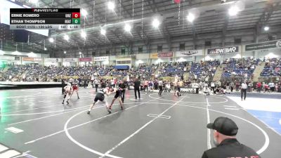 130 lbs Quarterfinal - Ernie Romero, Grizzly Bear vs Ethan Thompson, Heath Middle School