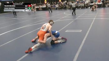 138 lbs Quarterfinals (8 Team) - Talon Belding, Beatrice vs Evan Warner, Bennington