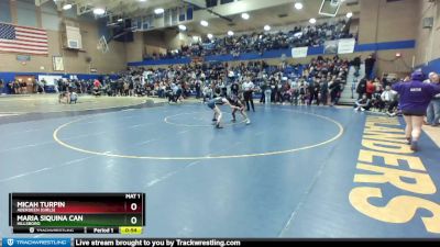 100lbs Cons. Round 2 - Micah Turpin, Aberdeen (Girls) vs Maria Siquina Can, Hillsboro