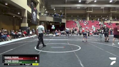 130 lbs 3rd Place Match - Tayber Driggs, Manhattan Wrestling Club vs Markis Owens, Thunderbird Wrestling Club