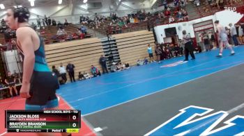 113 lbs Cons. Round 2 - Jackson Bloss, Webo Youth Wrestling Club vs Brayden Branson, Lawrence Central Bears