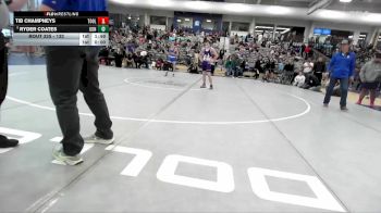 132 lbs Cons. Round 1 - Ryder Coates, Gunnison Valley vs Tib Champneys, Tooele