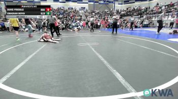 52 lbs Rr Rnd 1 - Duke Friddle, Rough Riders vs Obadiah Boyd, Harrah Little League Wrestling