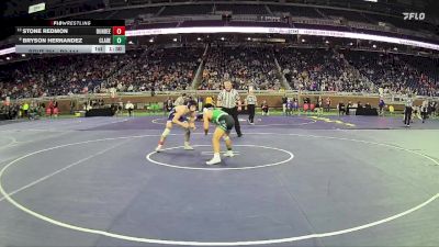 D3-144 lbs Semifinal - Bryson Hernandez, Clare HS vs Stone Redmon, Dundee