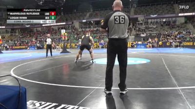 197 lbs Cons. Round 2 - Logan Kvien, McKendree vs Marvelous Rutledge, Lander