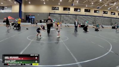 44-48 lbs Round 3 - Abel Brunner, Crystal Coast Grapplers vs Isaiah Huff, Reaper Wrestling Club