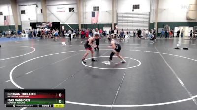 144 lbs Cons. Round 5 - Max VanHorn, Kearney Matcats vs Brogan Trollope, Pikes Peak Warriors