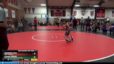 4 lbs Quarterfinal - Jackson Hall, West Hancock vs Ethan Pieper, Fort Madison Wrestling Club