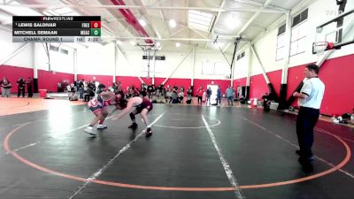 184 lbs Champ. Round 1 - Lewis Saldivar, Fresno City College vs Mitchell Semaan, Mt San Antonio Community College
